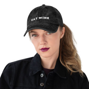 EAT WINE - Vintage Cotton Twill Cap