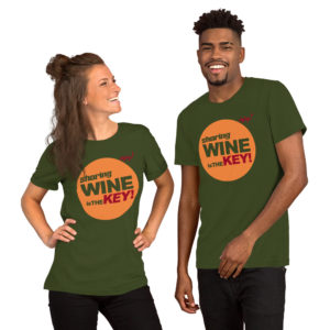 SHARING WINE IS THE KEY - Short-Sleeve Unisex T-Shirt