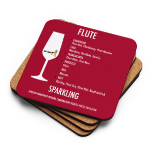 EASY WINE TIPS ON A WINE COASTER Cork-back coaster