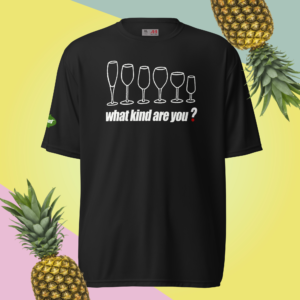 FOOD AND WINE GIFTS Unisex performance crew neck t-shirt